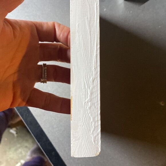 8 x 8 Wooden Panel Stand Alone Box Bee Kind Homemade/Handcrafted - Picture 3 of 5